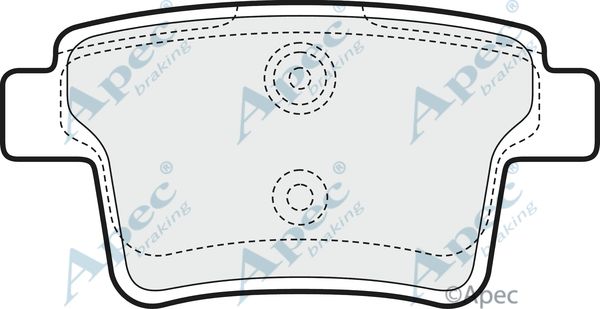 APEC BRAKING Комплект тормозных колодок, дисковый тормоз PAD1467